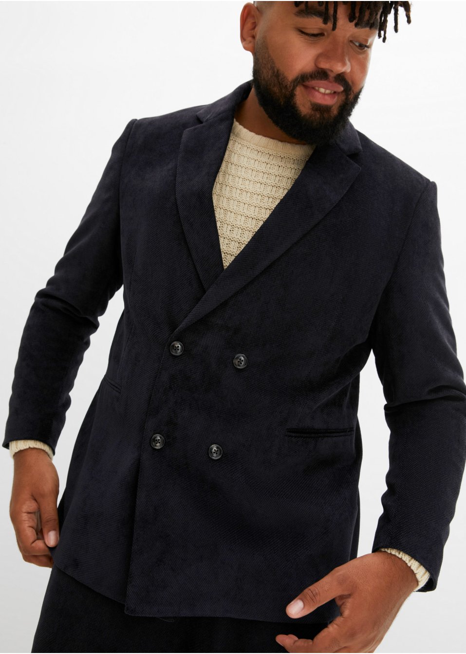 Veste de costume en velours côtelé