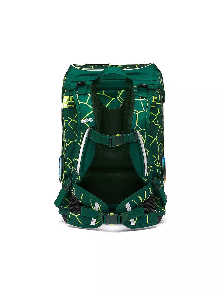 ERGOBAG Schultaschen Set Cubo Light 6tlg BärRex dunkelgrün