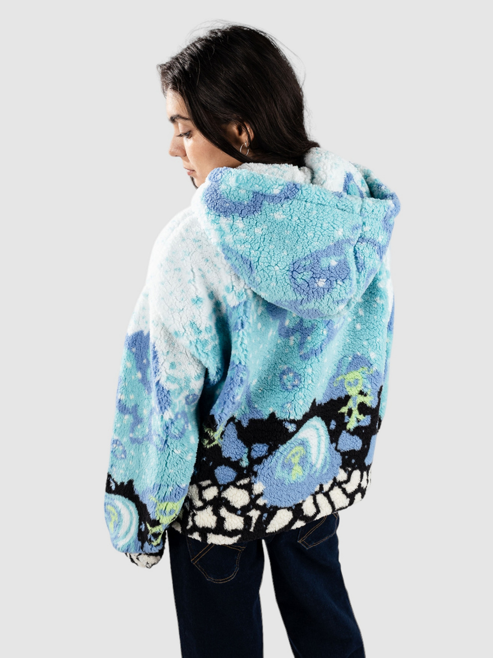 A.LAB Kadley Fleece Hoodie icy outerspace tf