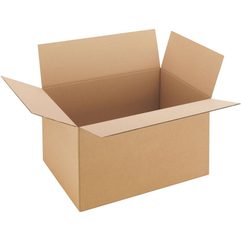 Carton Caisse américaine kraft brun simple cannelure L 41 x l 31 x H 24 cm