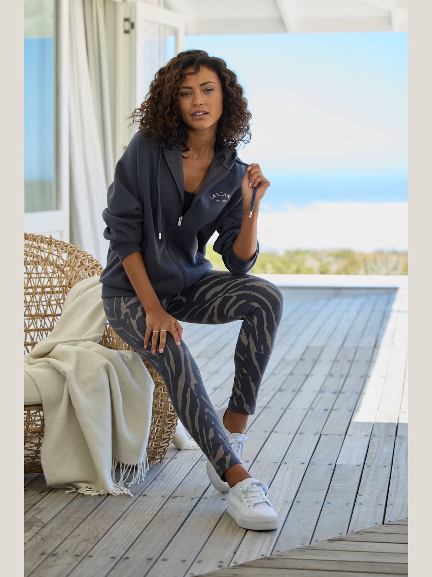 Legging avec motif zèbre