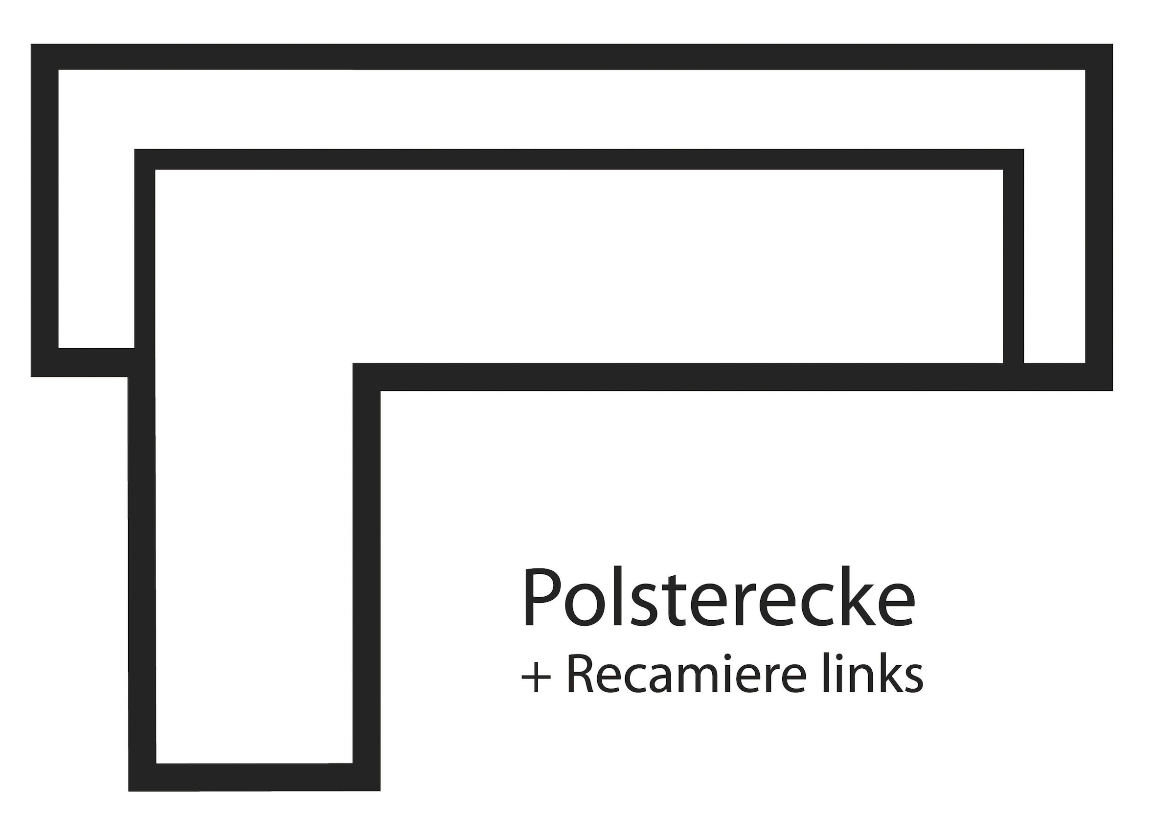 Home affaire Ecksofa »Alberto L-Form« mit Kopfteilverstellung, wahlweise mit Bettfunktion