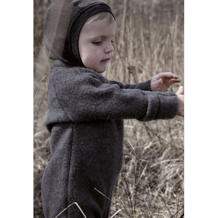 Mikk-Line Wool Baby Suit Anthracite melang