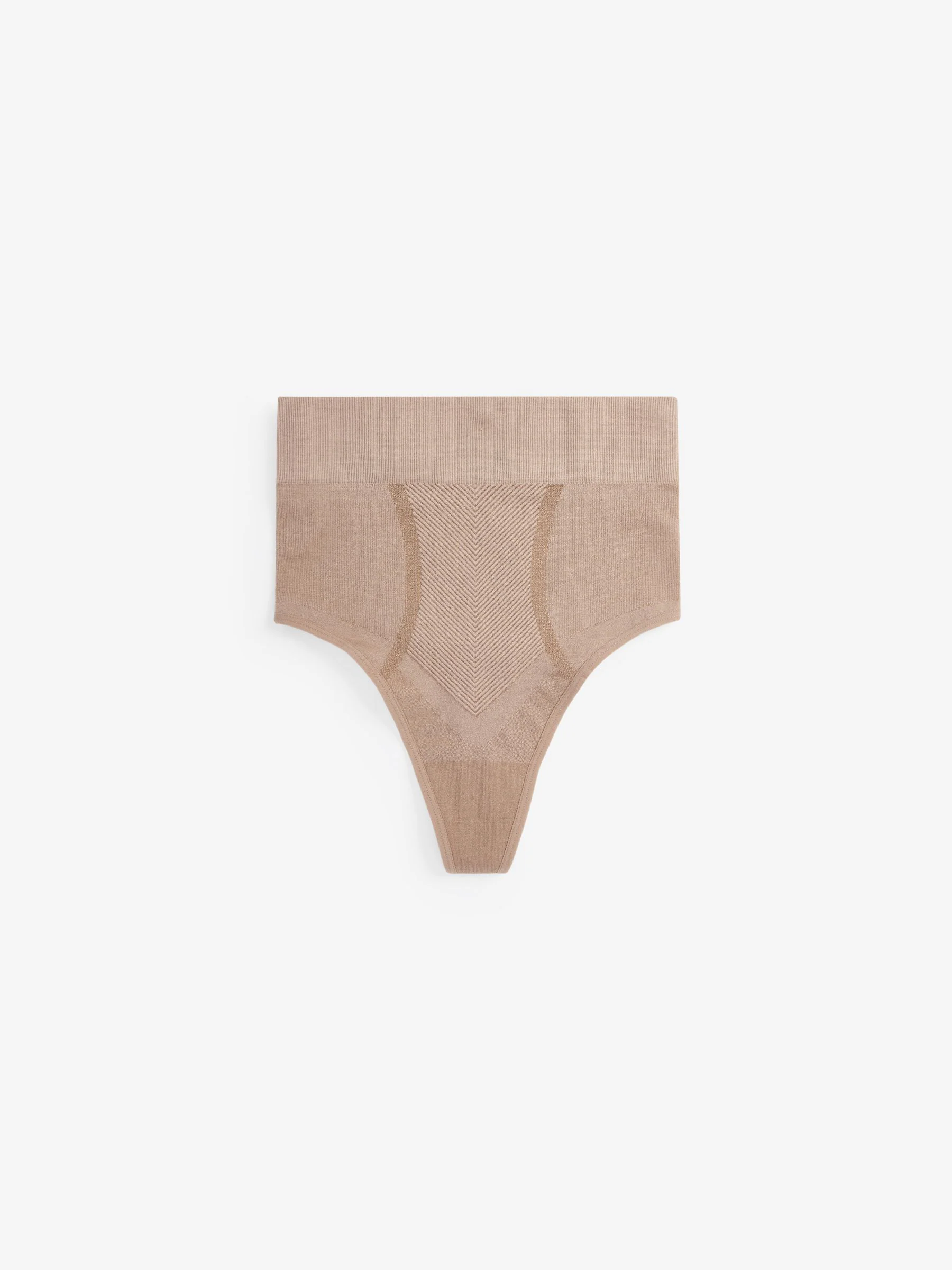 Praline nude - Vormgevende naadloze slip voor gladdere dijen met stevige buikcorrectie