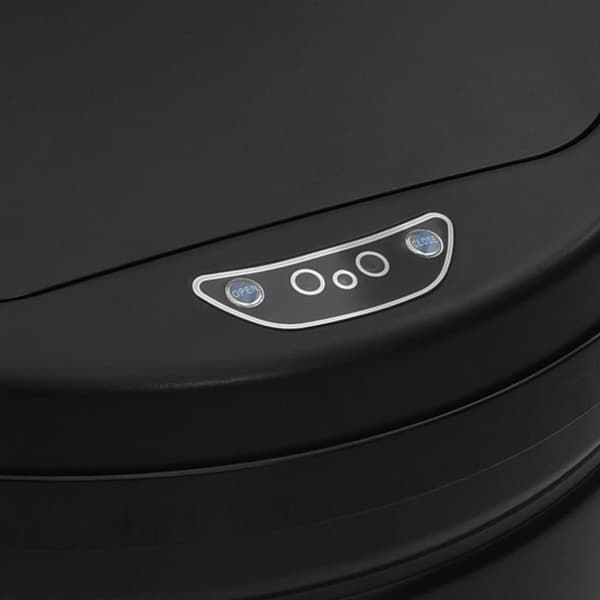 vidaXL Automatisk søppelbøtte med sensor 40 L karbonstål svart