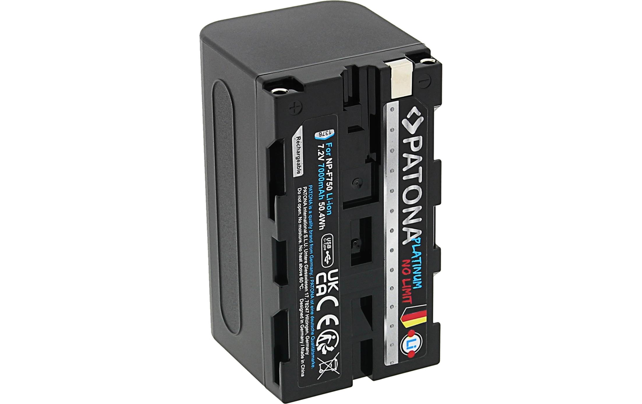 Platinum Akku für Sony NP-F750Platinum Batteriesatz für Sony