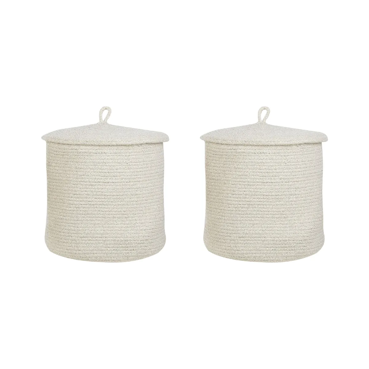 BELIANI Lot de 2 SILOPI - Blanc Crème