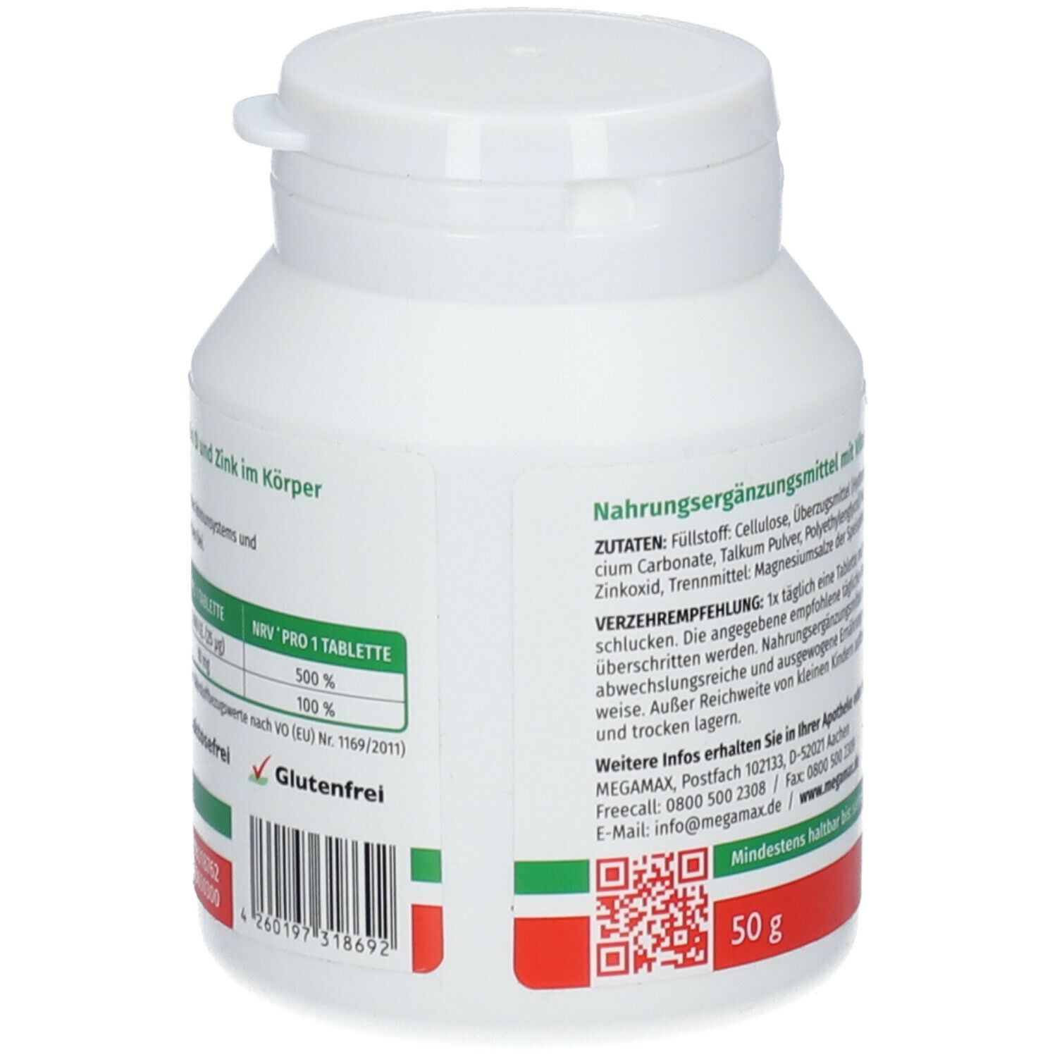 MEGAMAX® Vitamin D3 + Zink