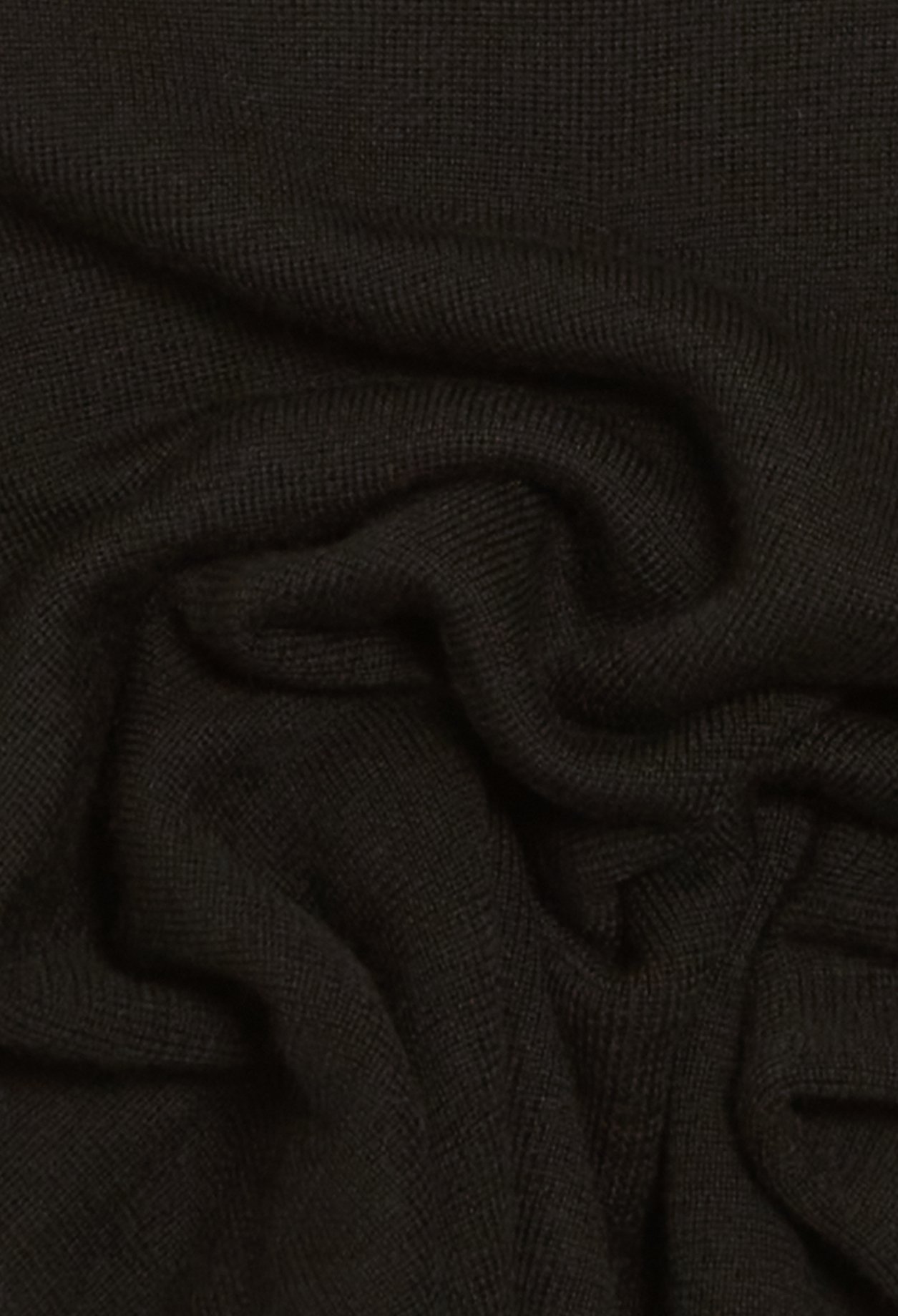Pull noir double col amovibles