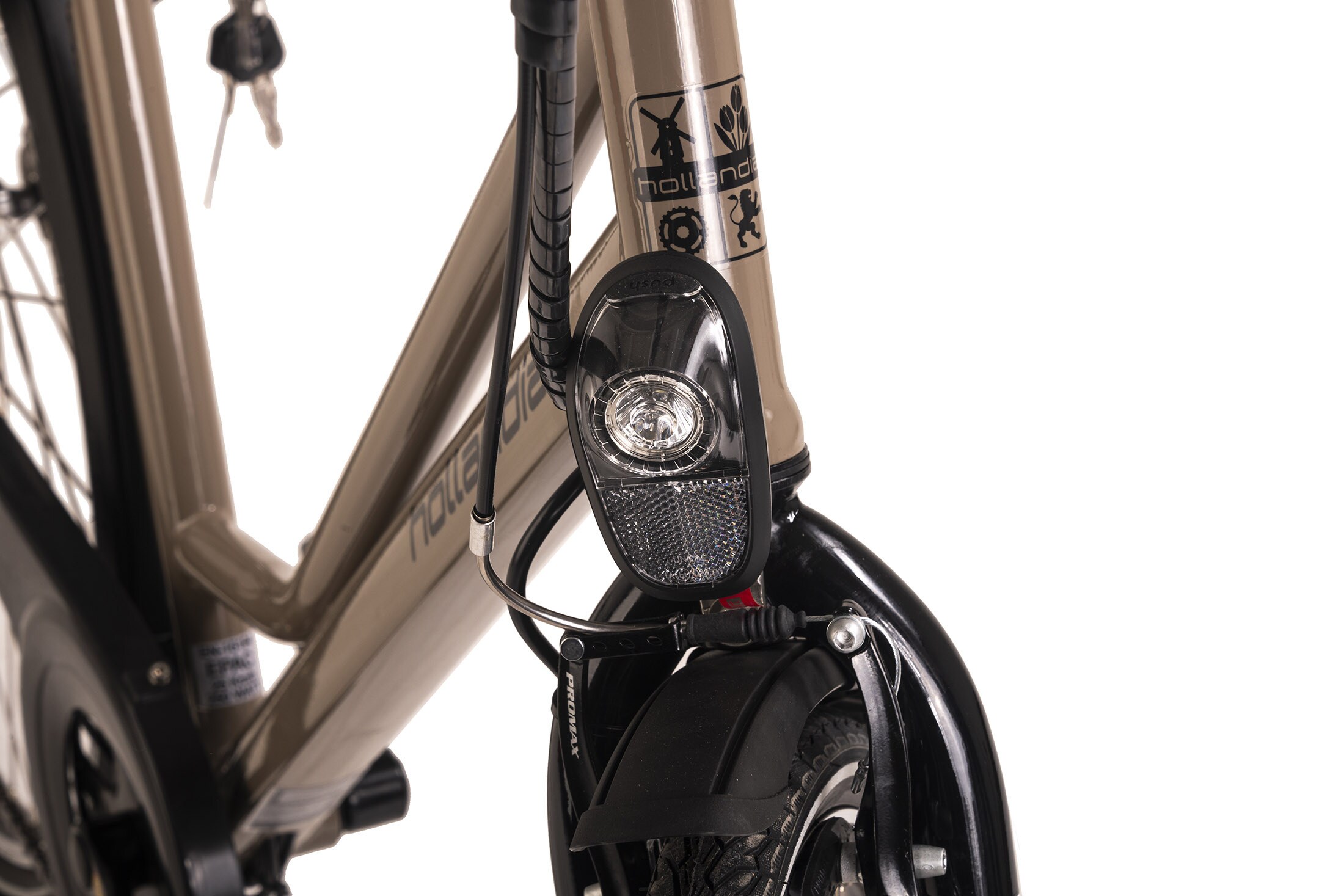 Hollandia E-Citybike Damen 28'' Optima Basic Braun 7 Gänge