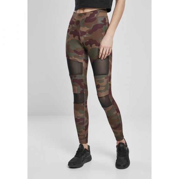 Urban Classics Camo Tech Mesh Leggings Castanho M Mulher
