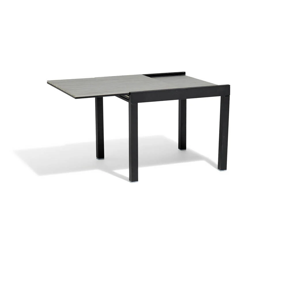 Table de jardin extensible Finland noir gris 4/8 personnes