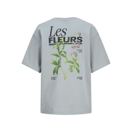 JJXX Millow Loose T-shirt, Ultimate Grey Les Fleurs, L