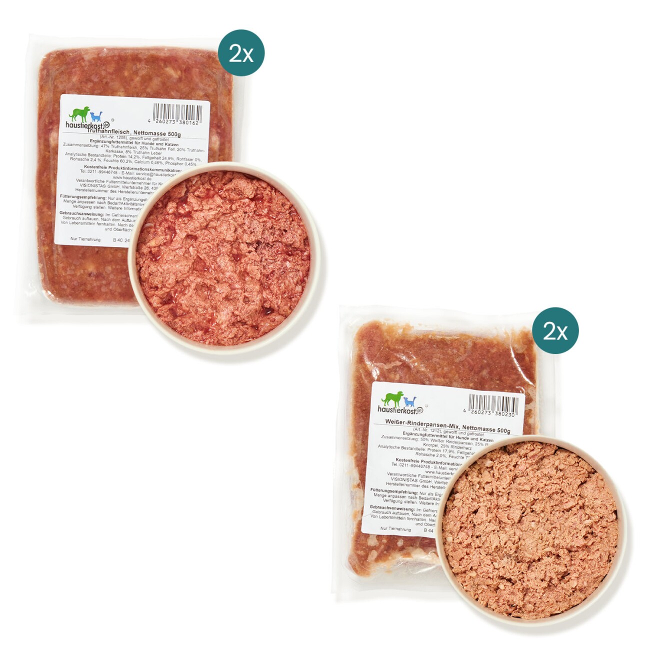 haustierkost.de Hund Aktiv Frostfutter 9 kg