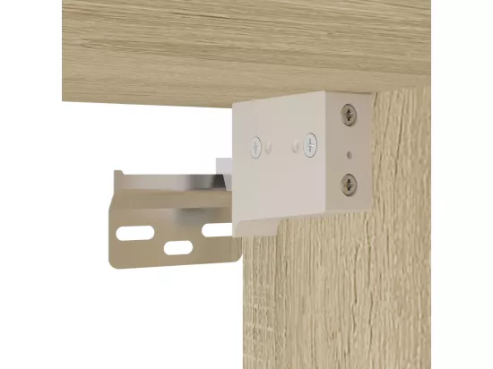 Ensemble de meubles de salle de bain 3 pcs chêne sonoma