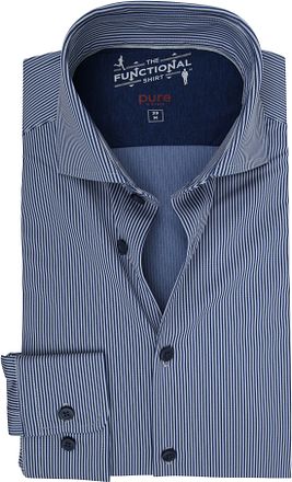 Pure H.Tico The Functional Shirt Strepen Navy 4028-21750-163 kopen