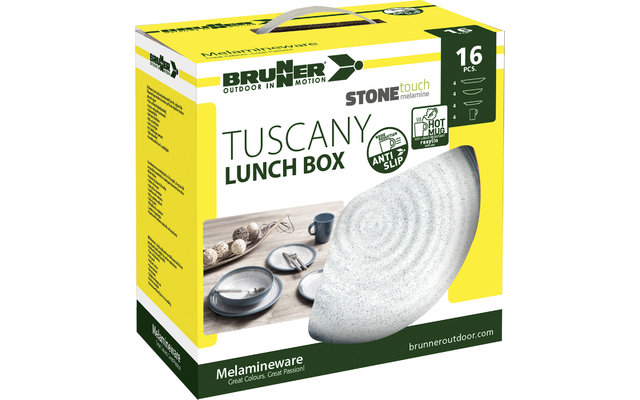 Brunner Tuscany Lunch Box Geschirr Set 16-tlg.