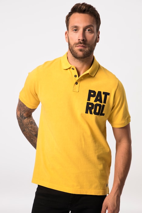 Poloshirt, Halbarm, Pikee, Badges, bis 8 XL
