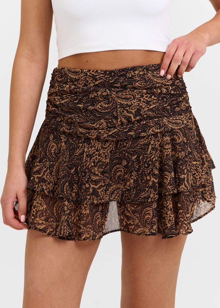 Lotte skort bruin