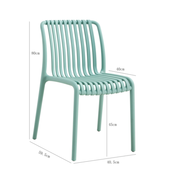 Havanna tuinstoel groen kunststof 46 cm