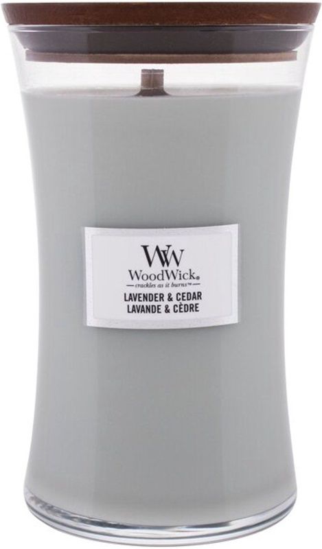 WoodWick - Large Hourglass - Geurkaars - Roze - Paraffine en Sojawas