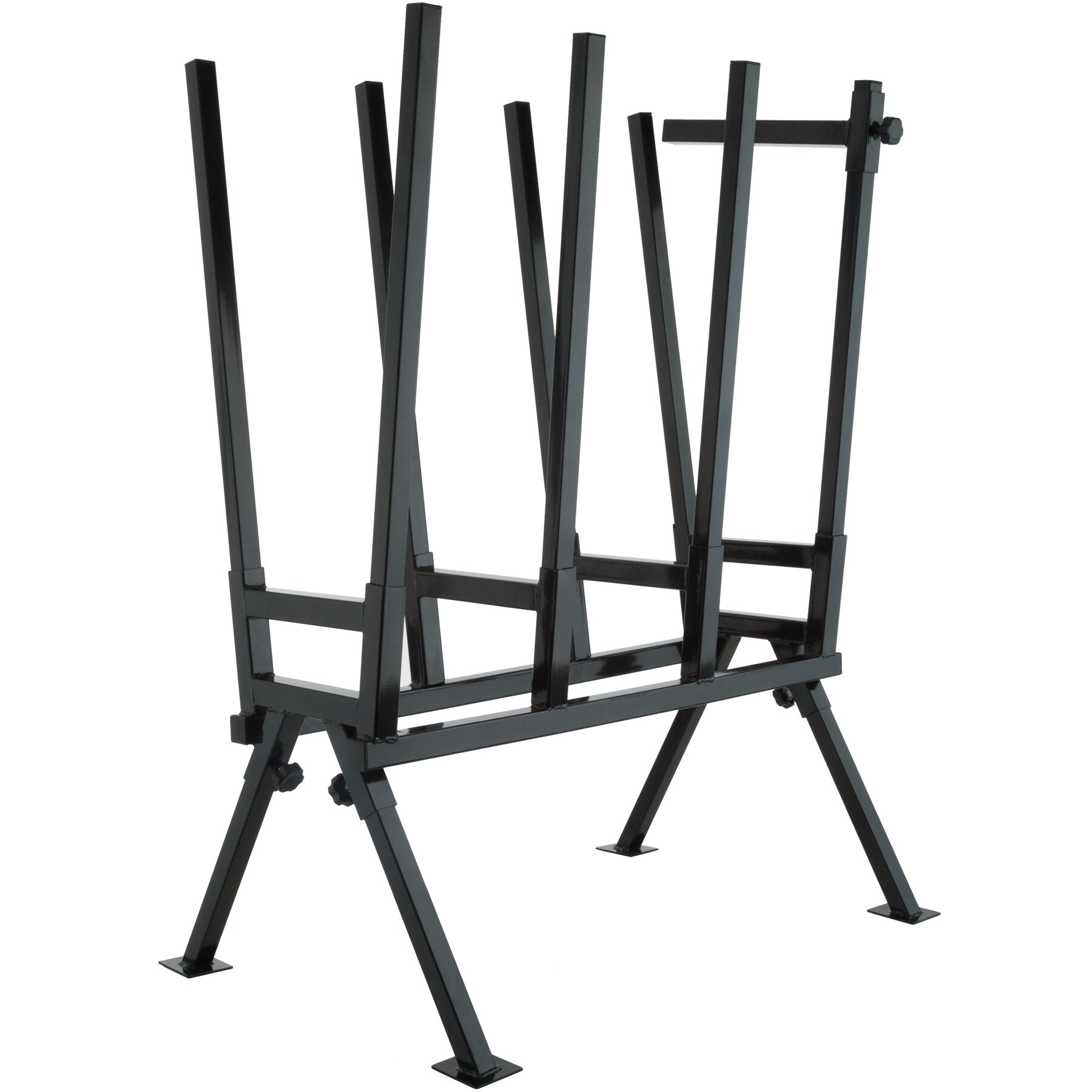 tectake® Holzsägebock, aus lackiertem Stahl, Belastbarkeit 400 kg, 76 x 53 x 102 cm