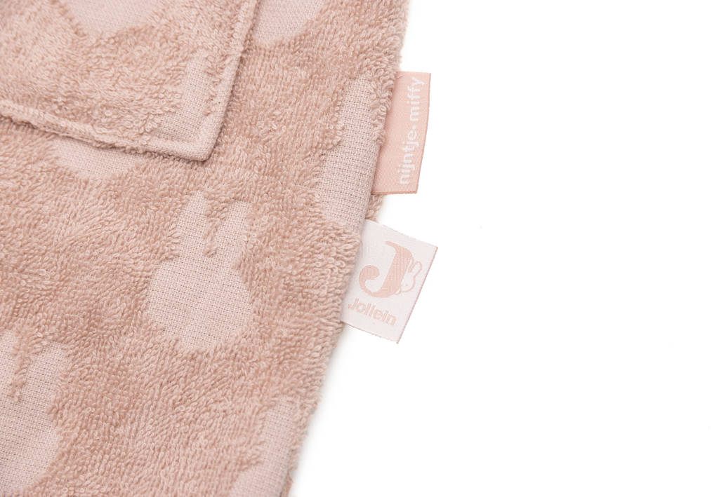 Jollein badstof badjas Miffy Jacquard Wild Rose