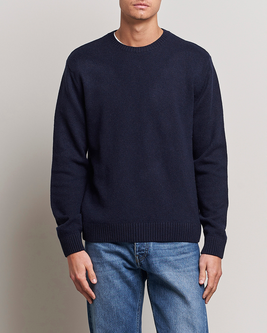 Colorful Standard Classic Merino Wool Crew Neck Navy Blue