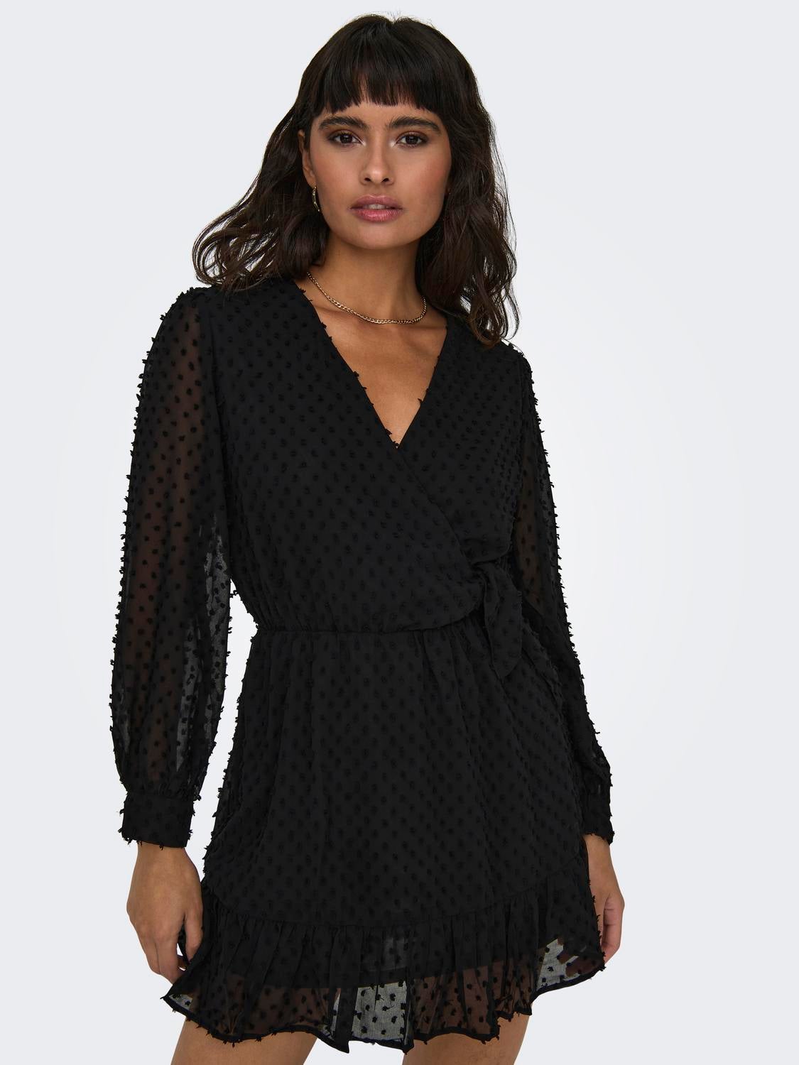 ONLTIVA Kurzes Kleid Black