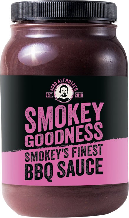 Smokey Goodness BBQ saus Smokey's Finest 500 ml