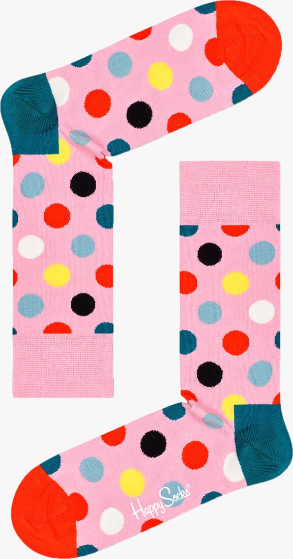 HAPPY SOCKS roze happy socks sokken big dot