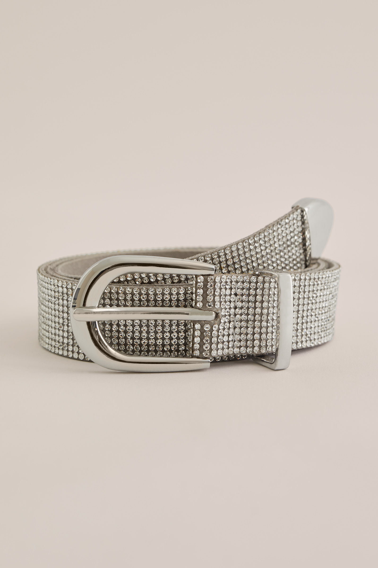 ceintuur met strasstenen WE Fashion Zilver