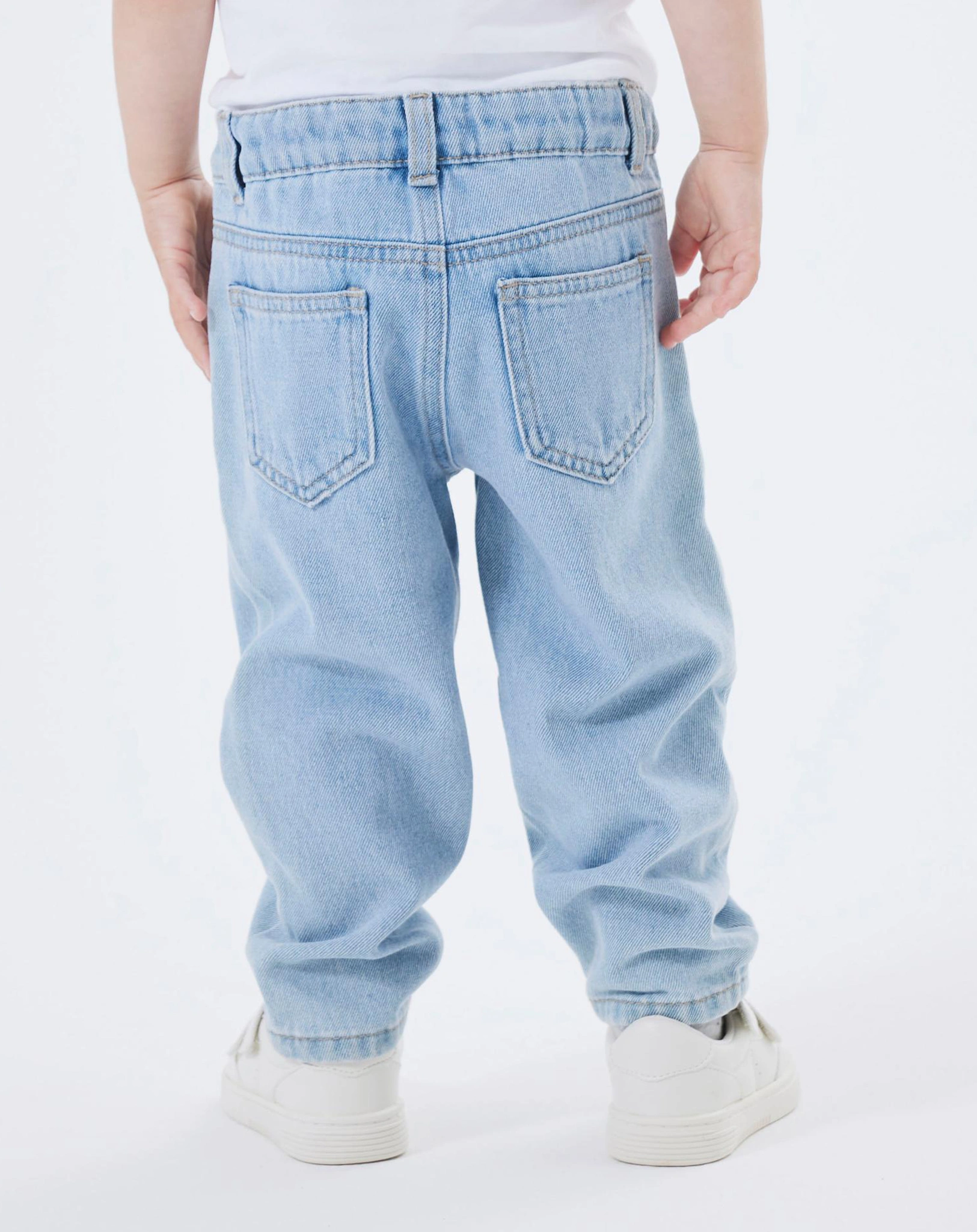 Jeans NMFBELLA MOM FLOWERS 1250-TE in light blue