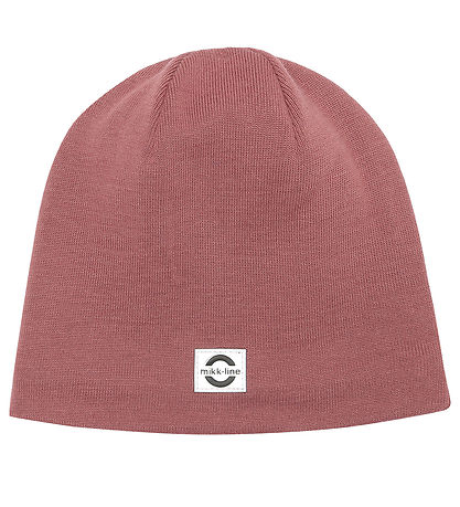 Mikk-Line Mütze - Wolle/Acryl - 2-lagig - Rose Brown