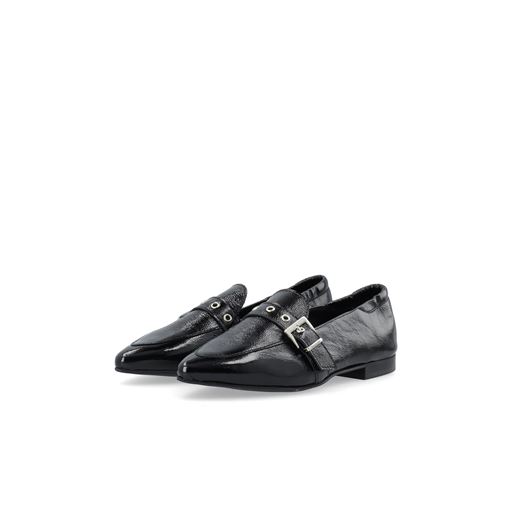Bianco BIATracey Buckle Loafers, Black, 38