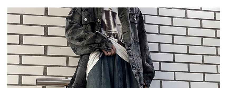 Ateso - Mid Rise Washed Wide Leg Jeans