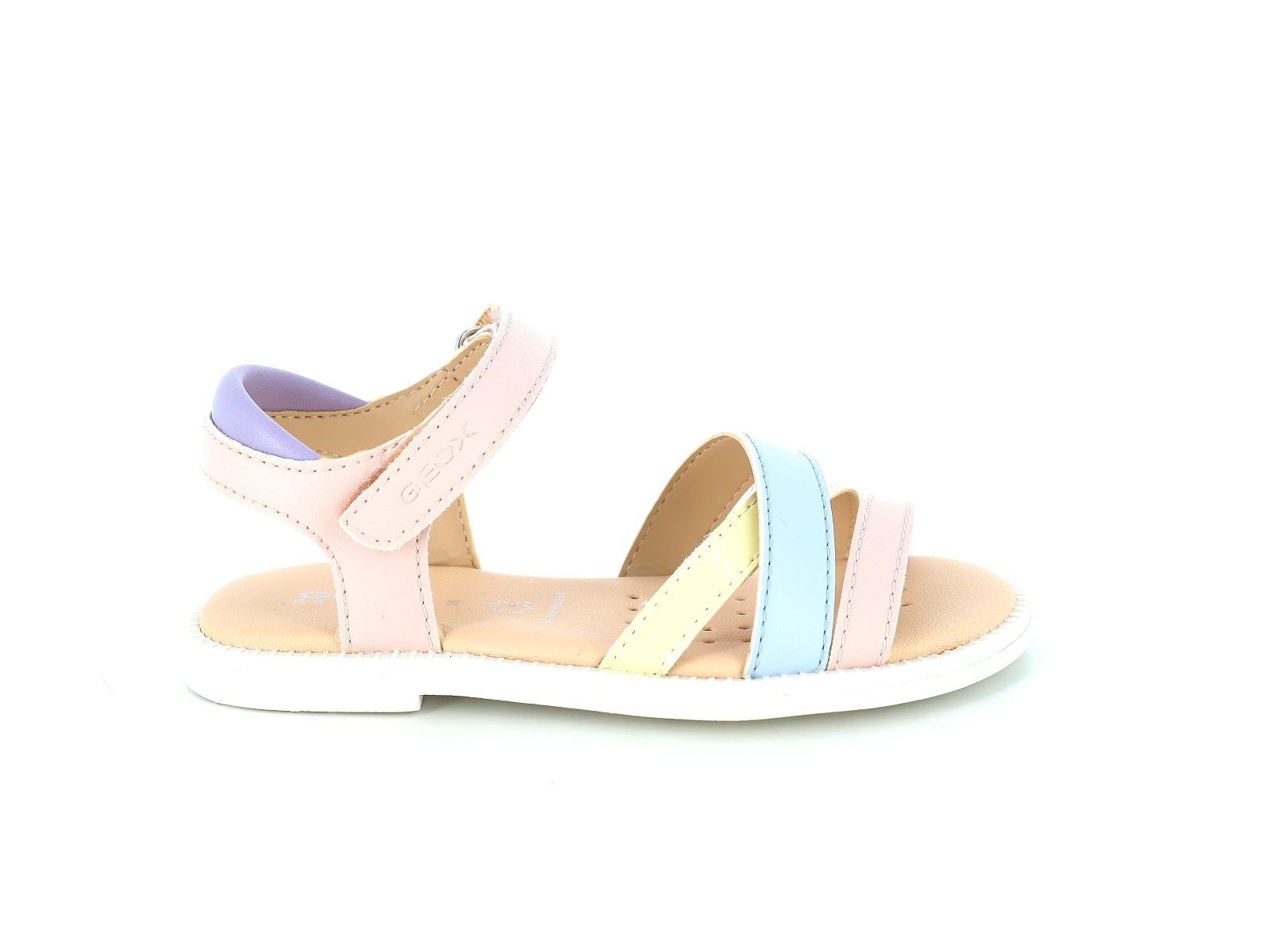 Geox-J KARLY GIRL-J5235D Cuir Rose Pâle