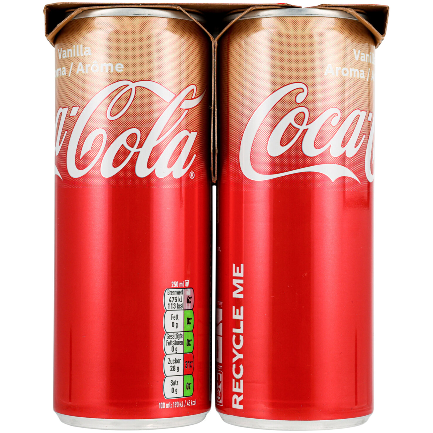 Coca Cola Vanilla 4x25cl -100cl