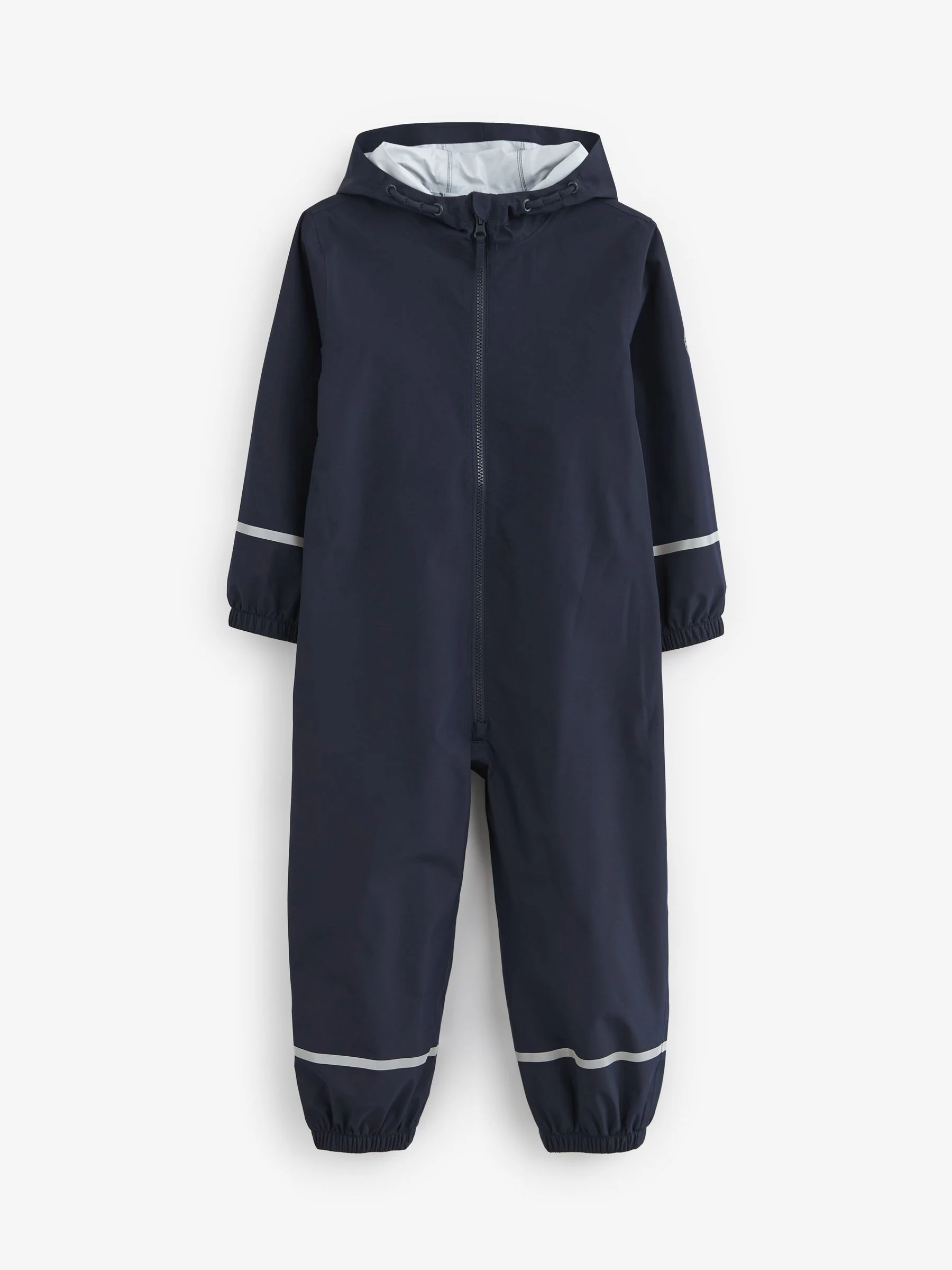 Donkerblauw - Waterdicht regenpak met rits en capuchon (12mnd -10jr)