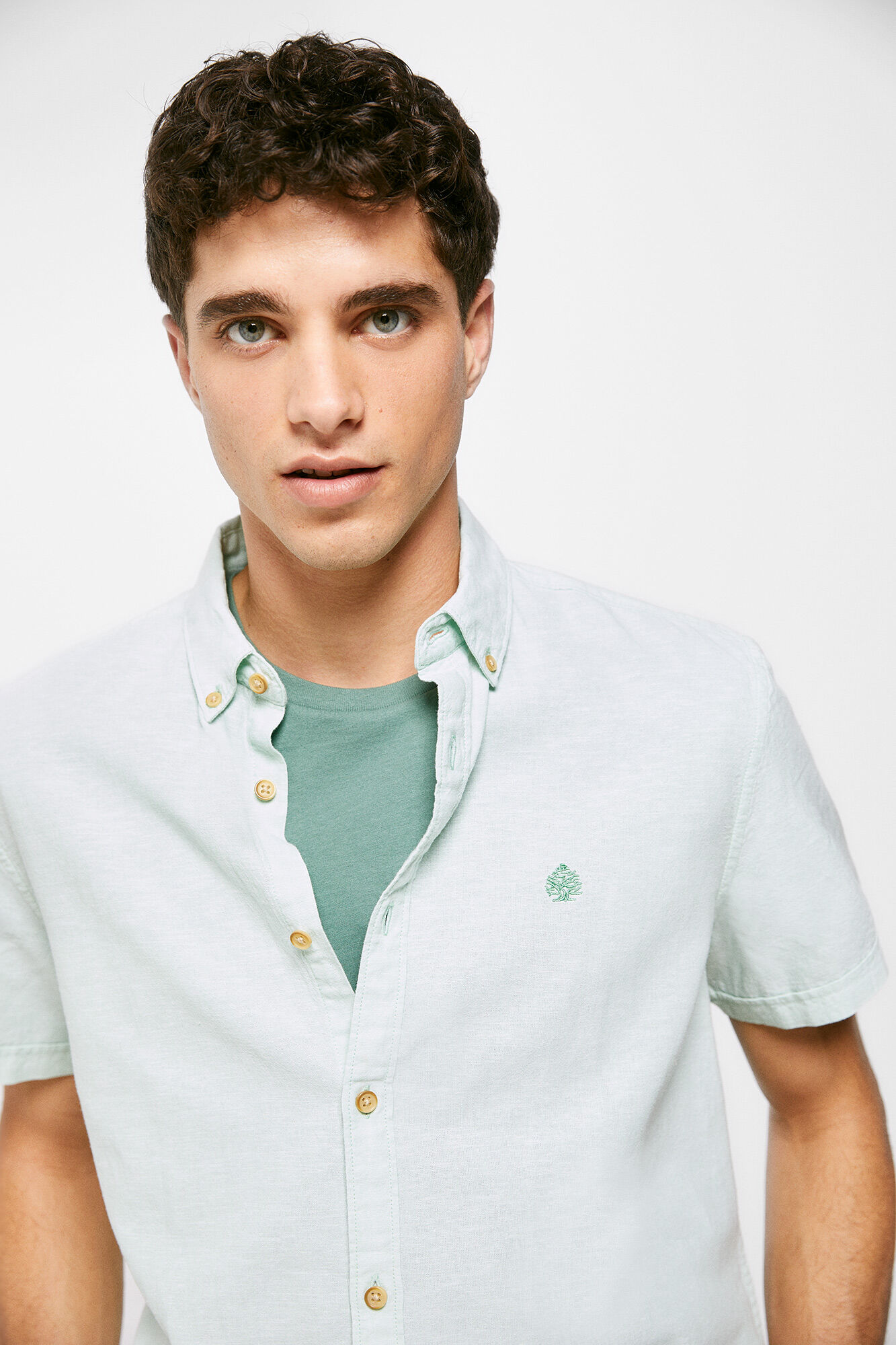 Camisa lino - verde