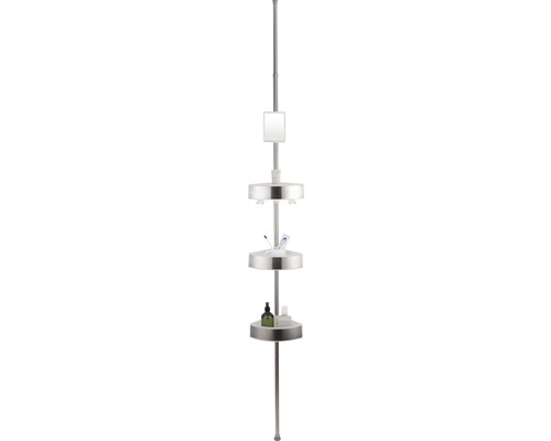 form&style telescopische hoekplank, 3 niveaus, inclusief spiegel