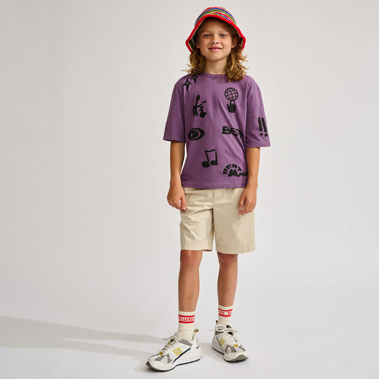 Bellerose T-Shirt Milow imprimé violet