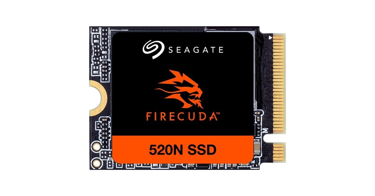 SeagateFireCuda 520N 2 TB SSD  (PCIe Gen4 ×4 NVMe 1.4, M.2 2230-S2)