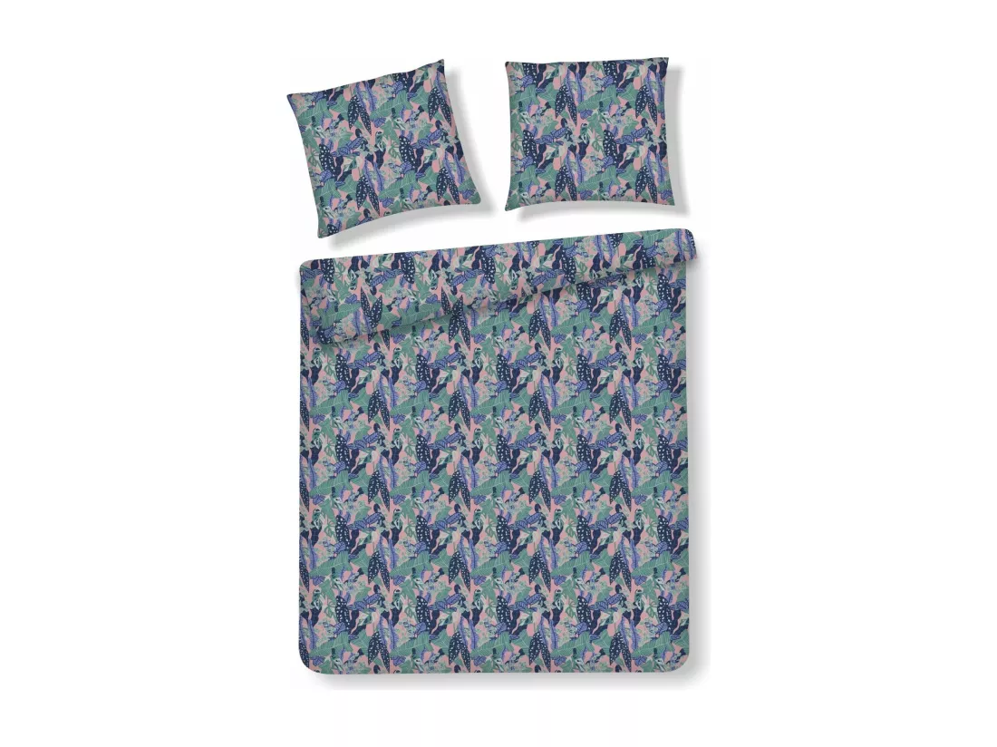 Literie en satin de coton Hazel violet moyen 200x220