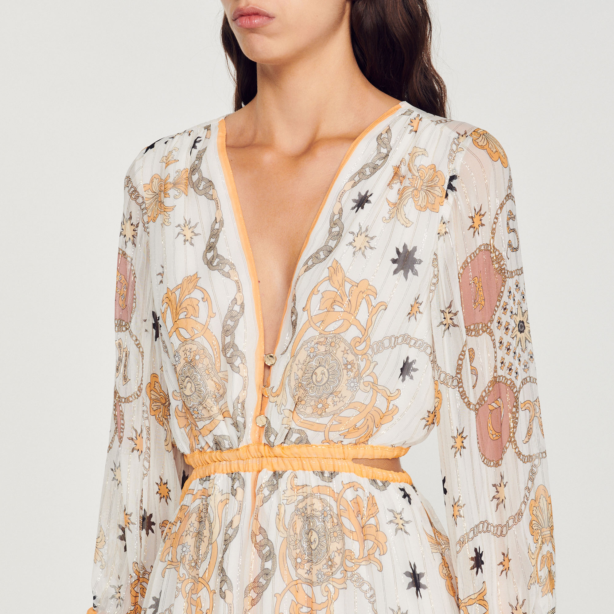 Robe longue fleurie