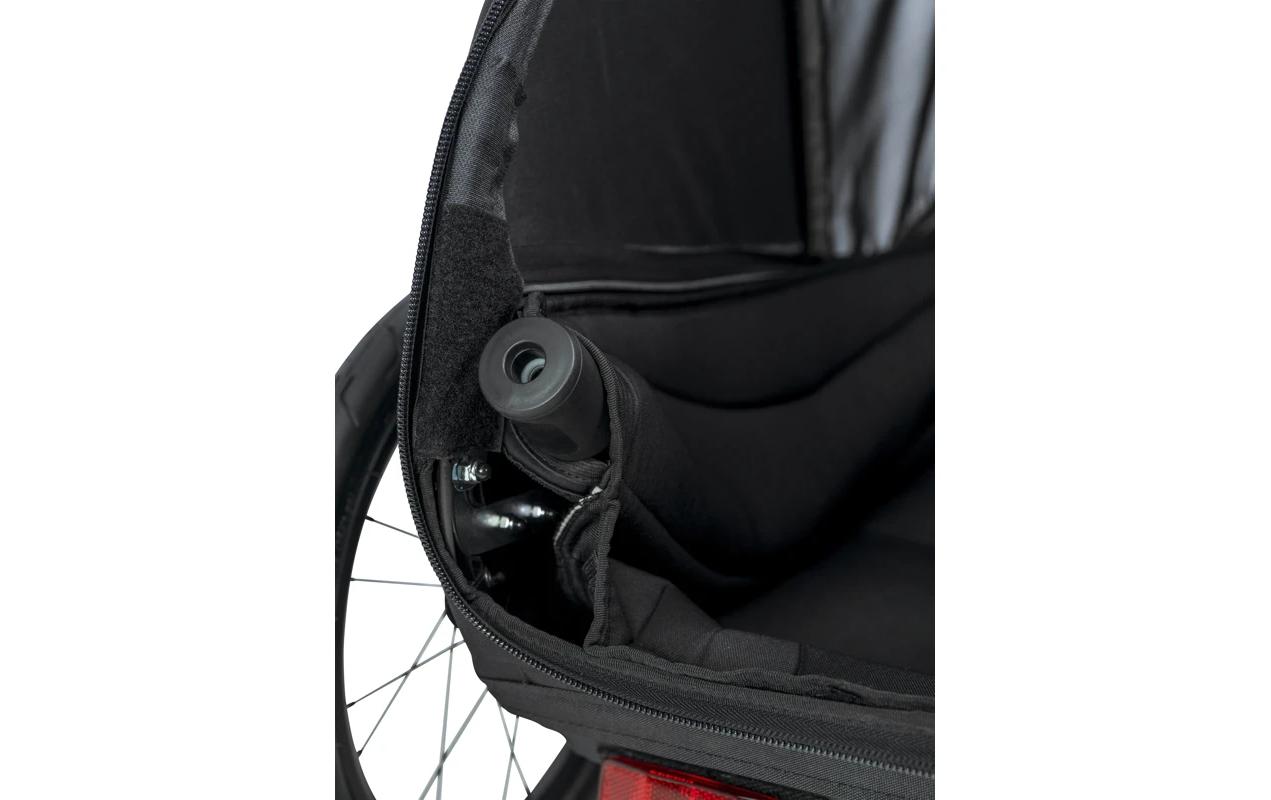 Veloanhänger Dog Trailer Pluto L für Hunde bis 45 kg<br>Veloanhänger und Buggy für Hunde
