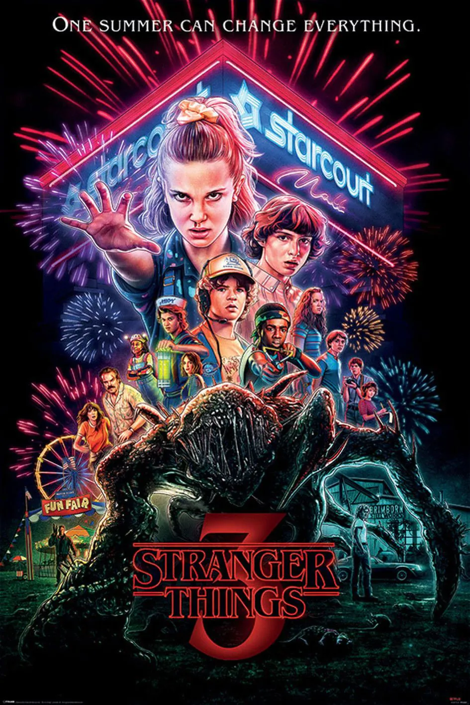 Poster Stranger Things 3, 61 x 91 cm
