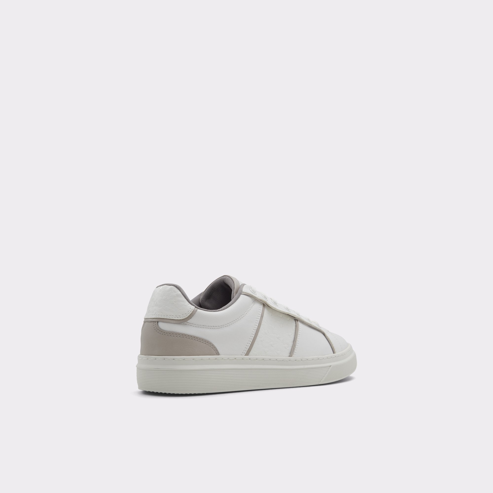 Courtline White Synthetic Mixed Material Men Low top