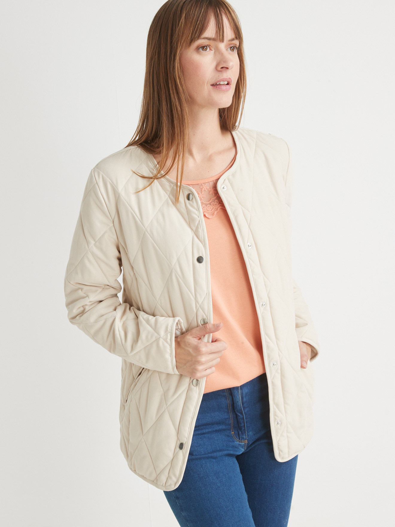 Veste matelassée à pressions