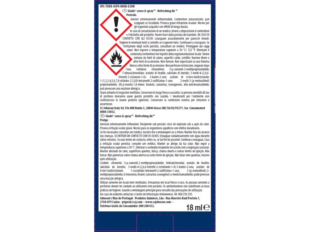 AMBIENTADOR S&S APARELHO GLADE PET REFRESHING AIR 18ML